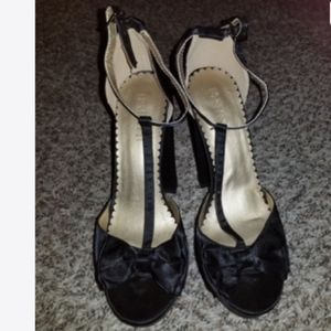 Black Chunky Heels